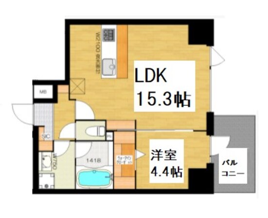 BRAVE徳井町の物件間取画像